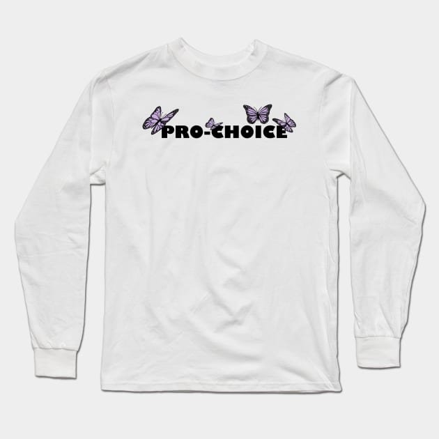 Pro choice and butterflies Long Sleeve T-Shirt by Mermaidssparkle